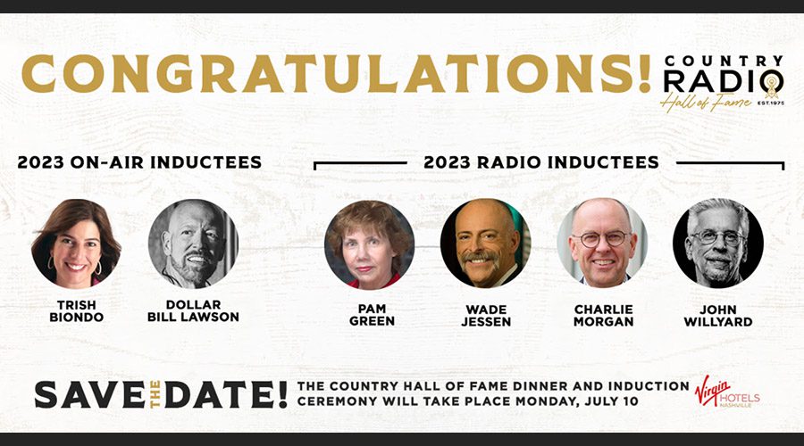 Country Radio Broadcasters Announce 2023 Country Radio Hall Of Fame ...